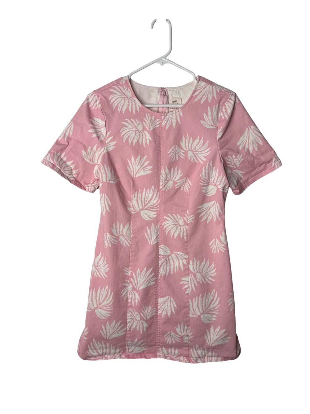 CINQ A SEPT Phoenix Madison Women’s Size 10 Pink Palm Mini Dress Resort Party